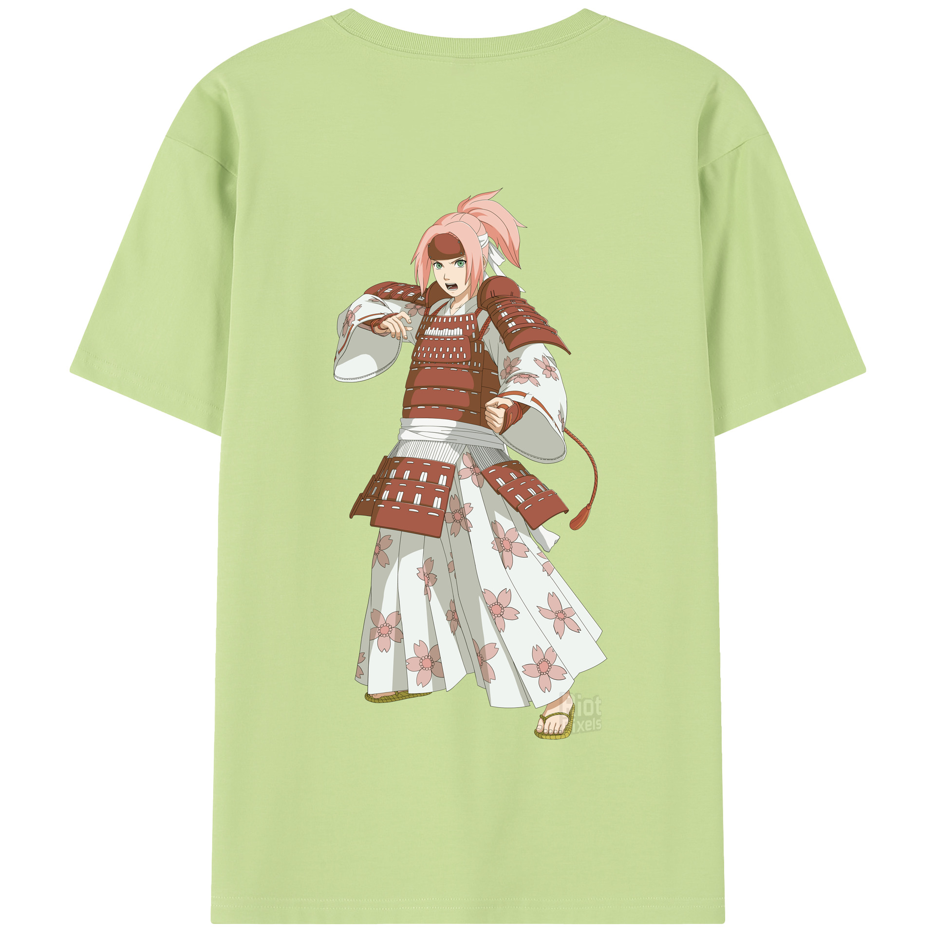 （画像用） NARUTO -ナルト- 春野サクラ Haruno Sakura 綿100％半袖Tシャツ（背面プリント）